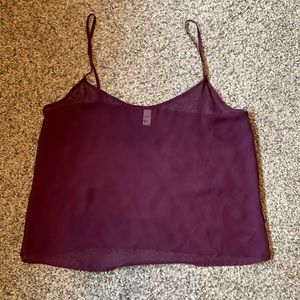 Plum cropped top